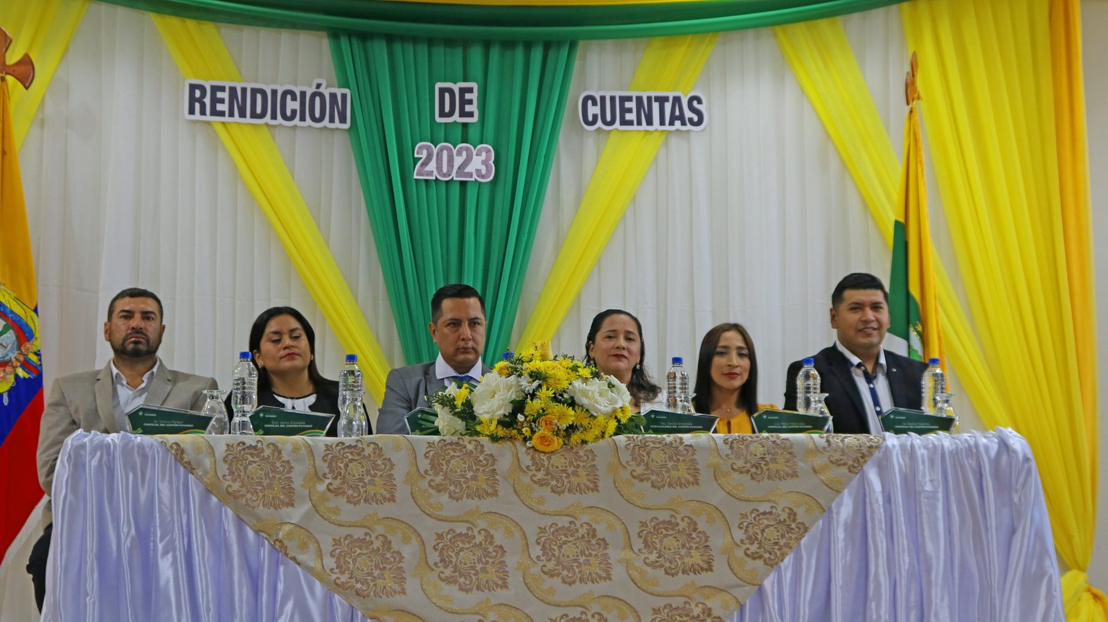 El evento fue presidido por el alcalde, Ignacio Vivar Jara y los concejales del cantón Puyango.